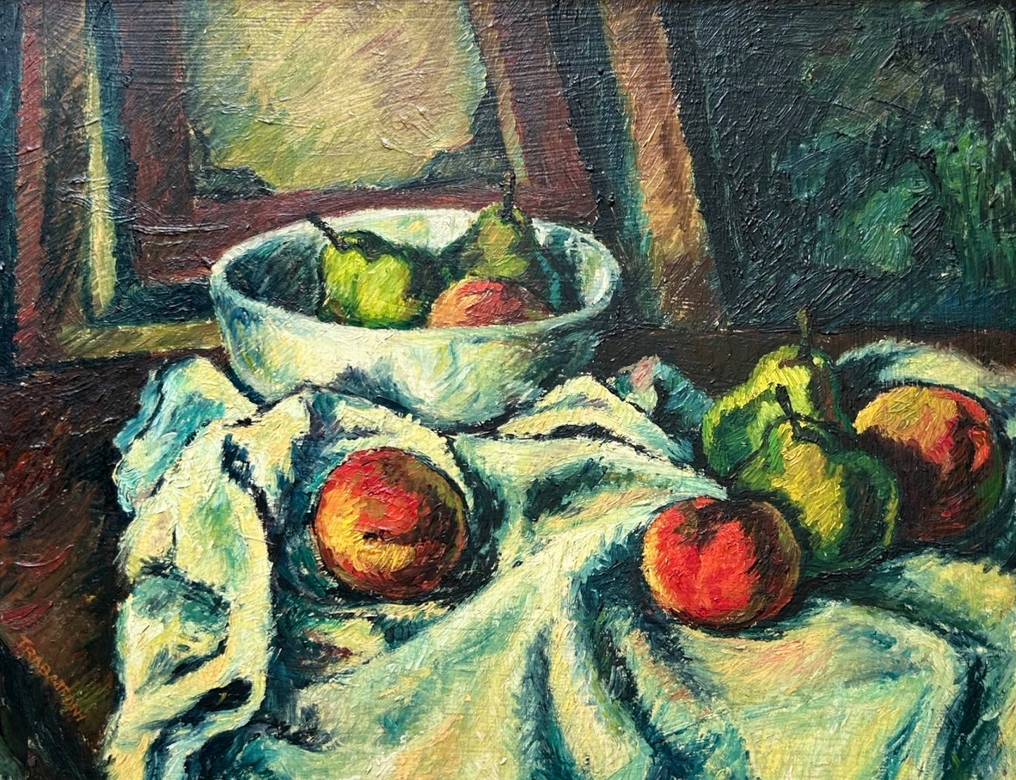 NATURA MORTA di Carlo Trabattoni 50x60cm olio su pannello