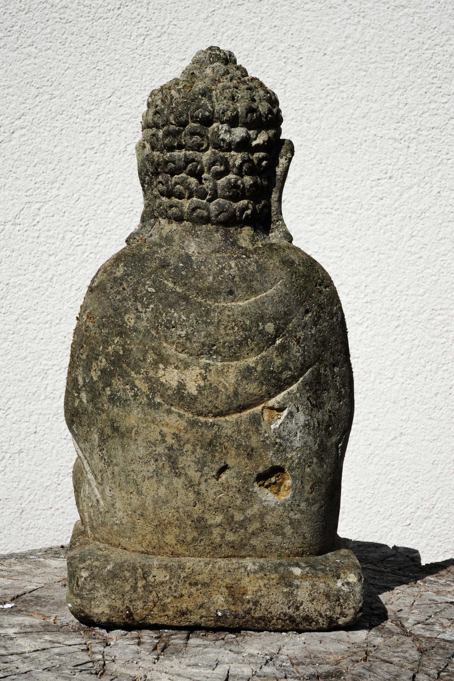 Statua Buddha seduto in Pietra Naturale H 28 cm Rif. C041