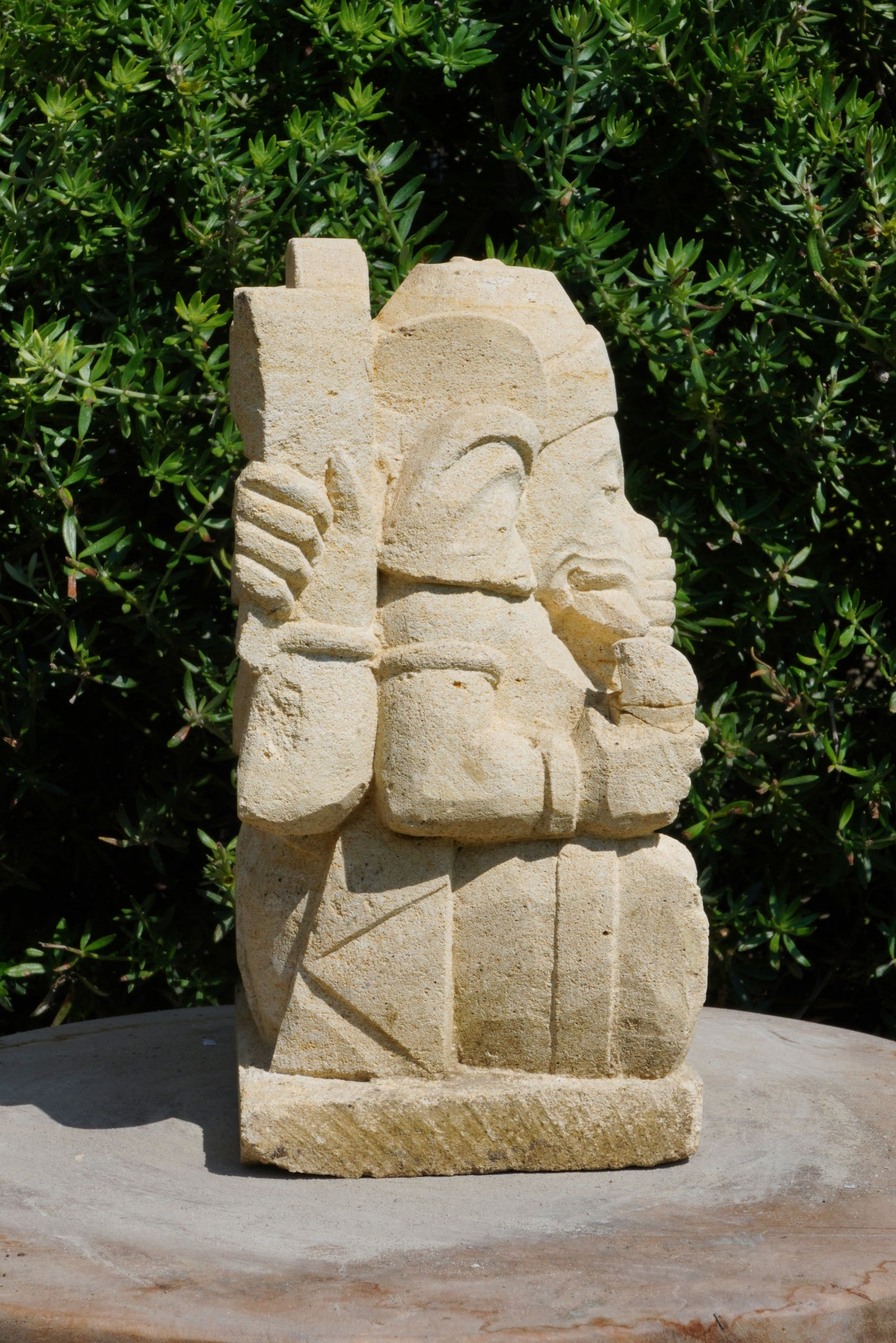 statuetta di GANESH in pietra induismo balinese H20cm rif. D024