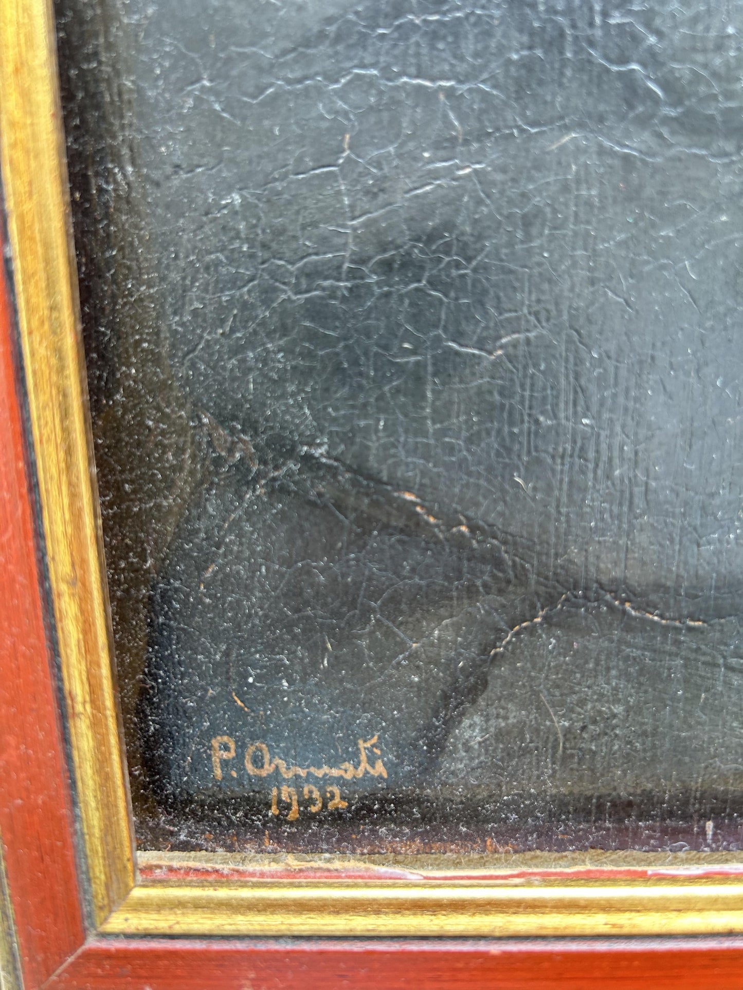 Ritratto di un signore elegante. Olio su pannello