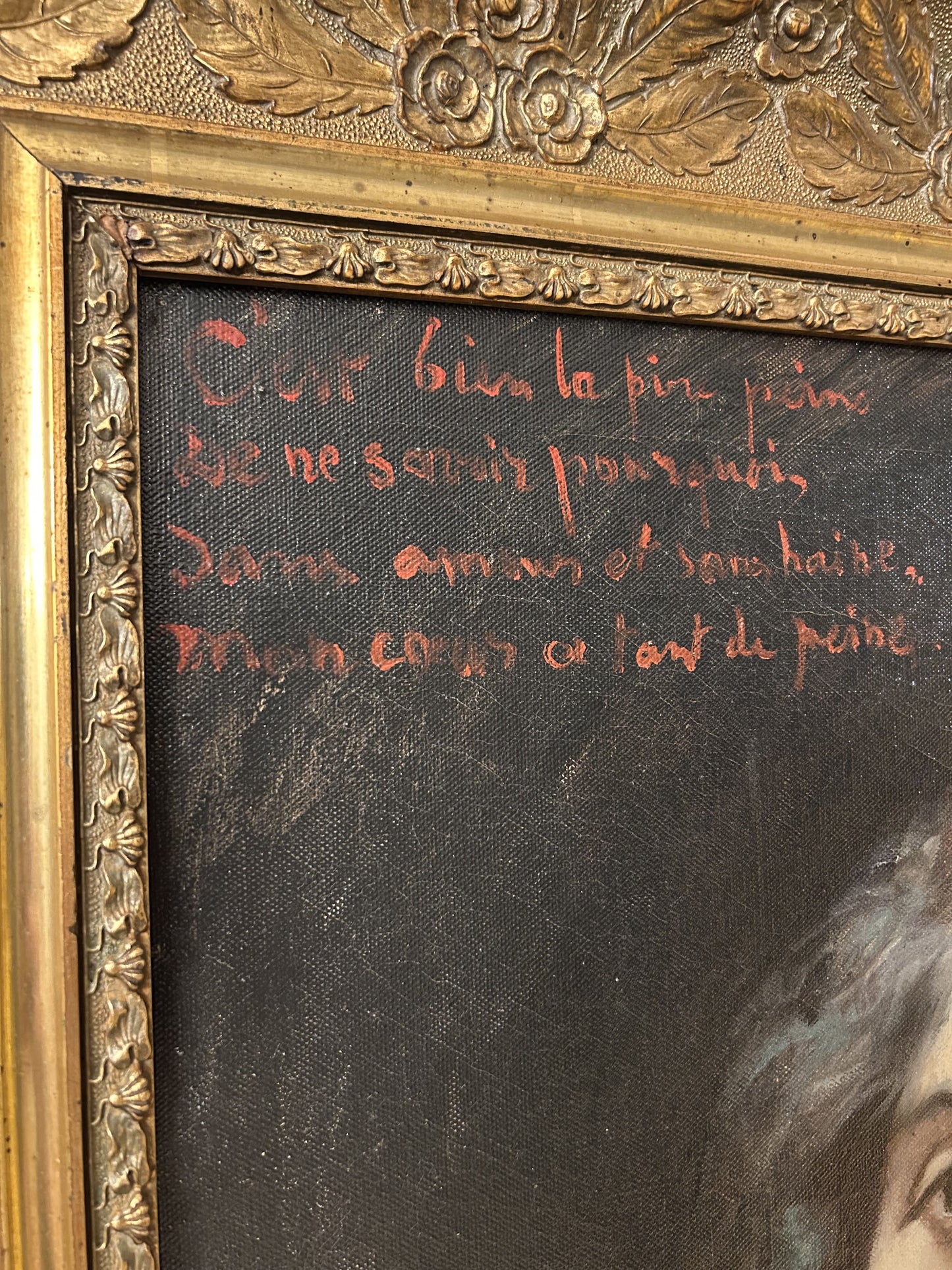Ritratto con Poesia francese