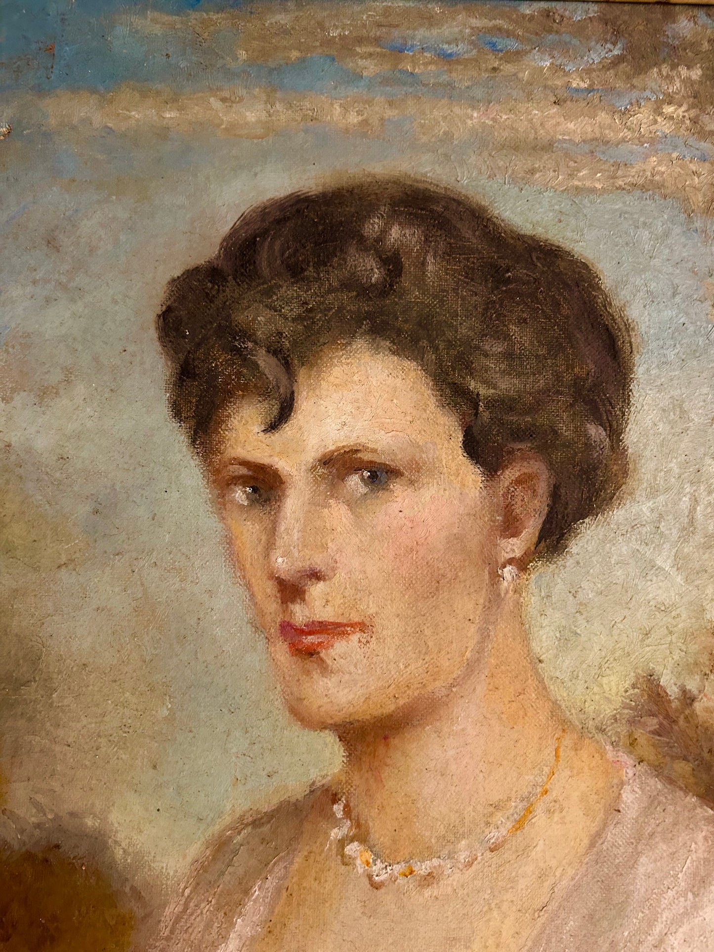 RITRATTO CON ROSA 53x62cm