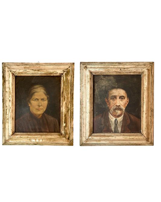 VENETIAN COUPLE oil on panel