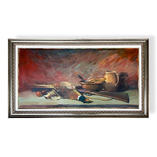 THE PHEASANT oil on canvas by ENZO PAINI known as RENE'