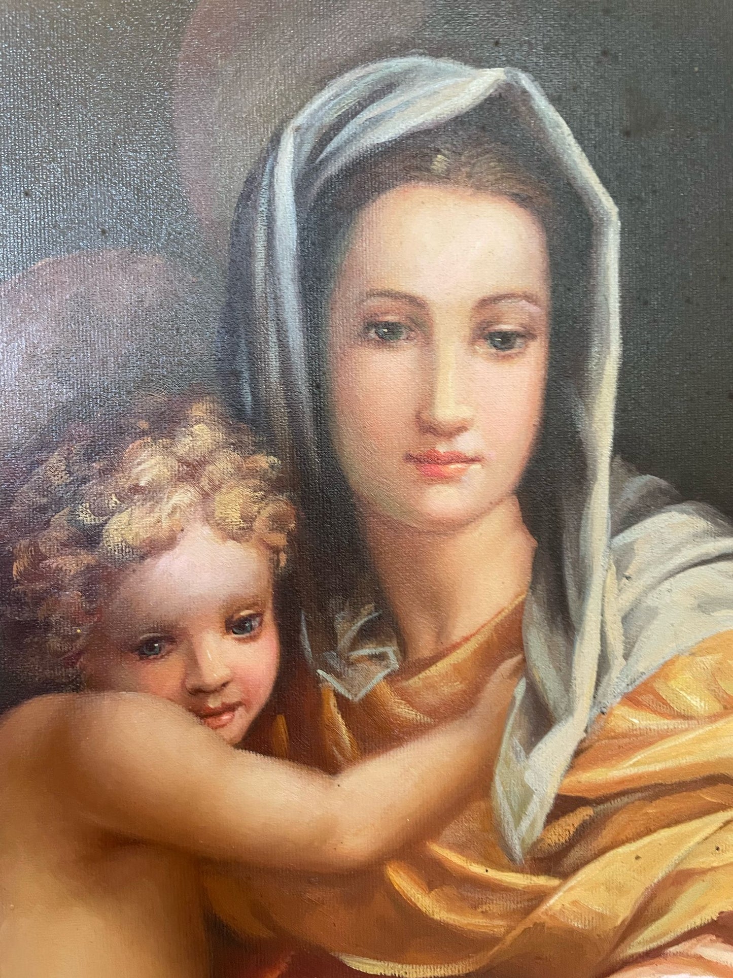 Scuola Europea (XX) da Andrea del Santo Madonna con Bambino