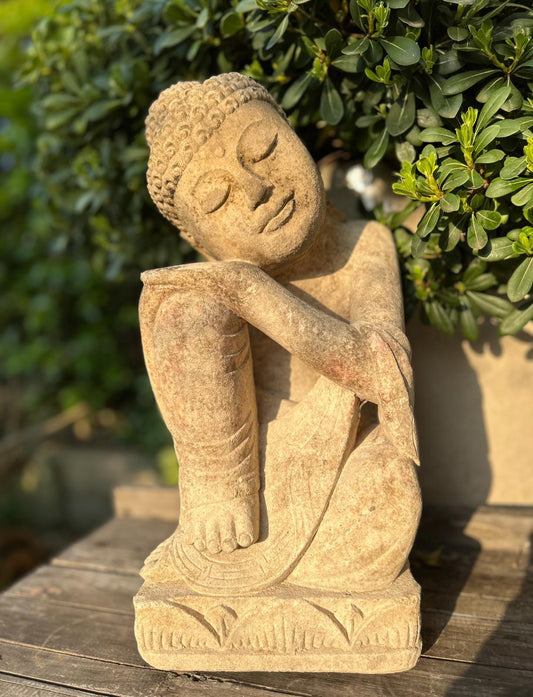BUDDHA DORMIENTE in arenaria H42cm Rif. A07