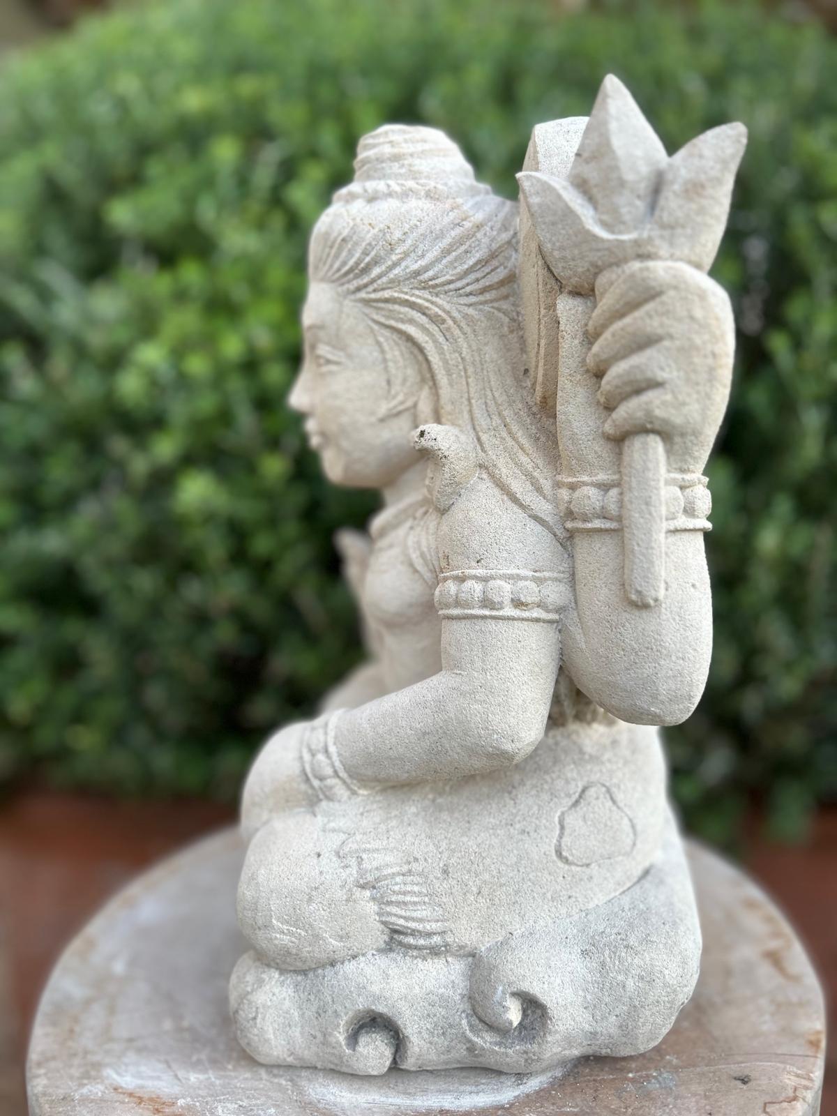 Statua in Pietra induista– Dewi Siwa | Spiritualità e Arredo Zen H 30 cm C043