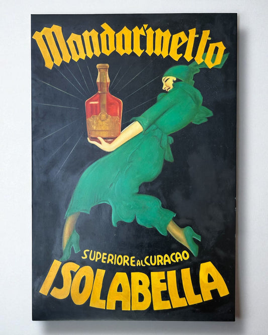 Riproduzione su Tela – “Mandarinetto Isolabella” di Marcello Dudovich – Acrilico su Canvas 96x65cm