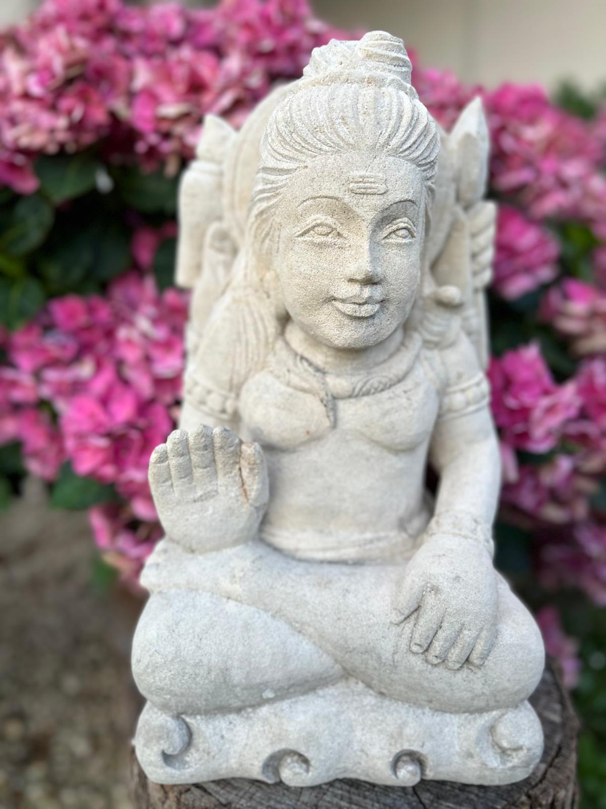 Statua in Pietra induista– Dewi Siwa | Spiritualità e Arredo Zen H 30 cm C043
