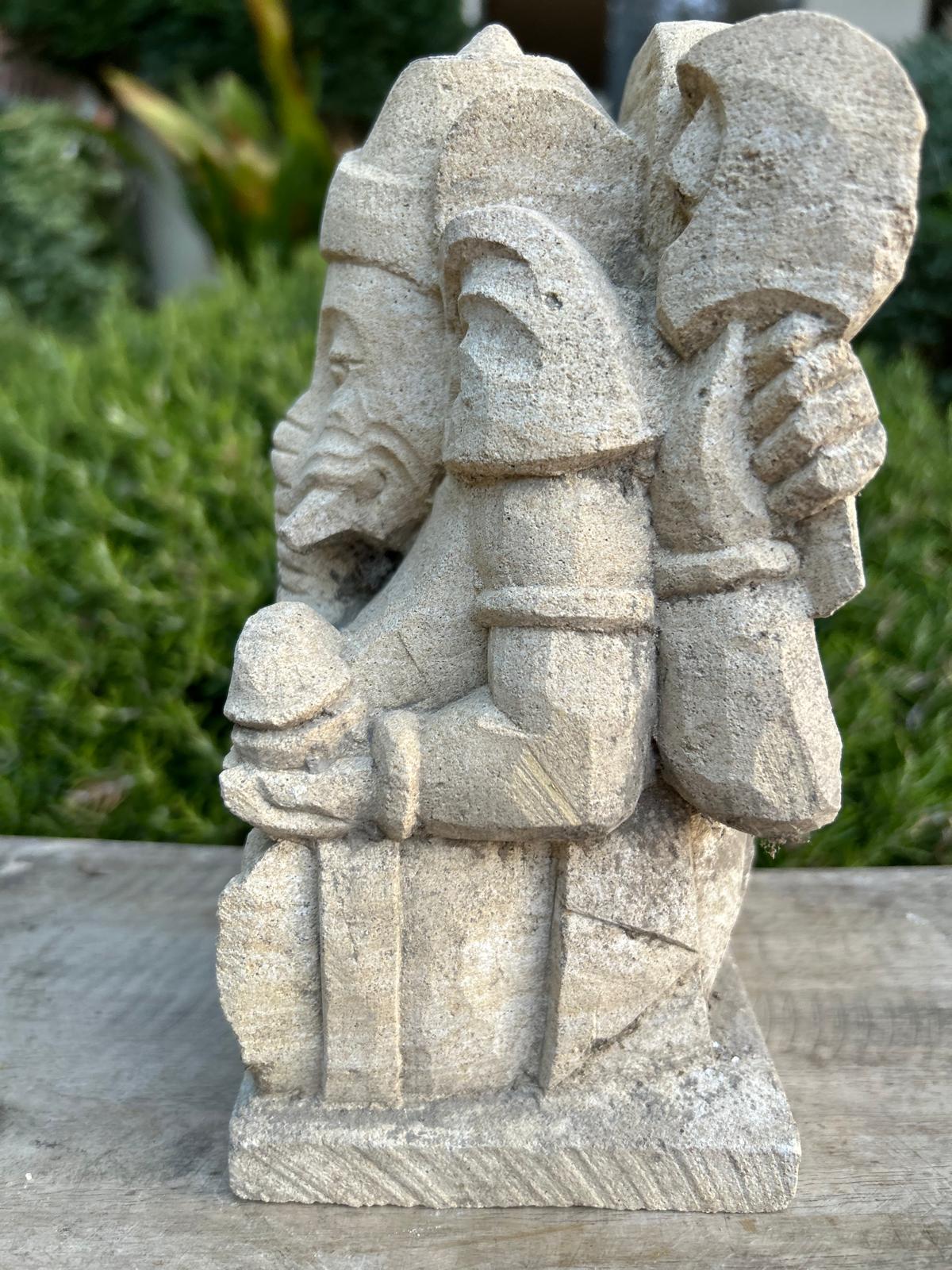 statuetta di GANESH in pietra induismo balinese H20cm rif. D019