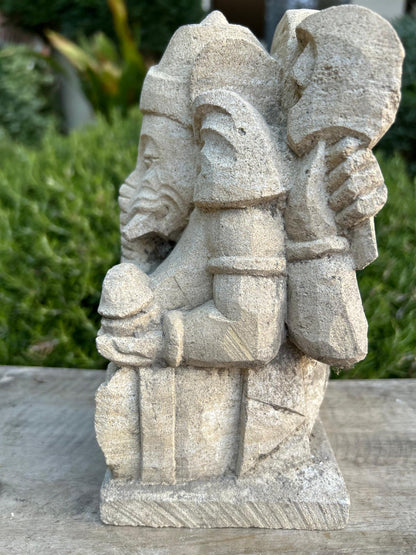 statuetta di GANESH in pietra induismo balinese H20cm rif. D019