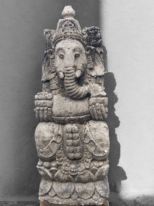 Statua Ganesh in Pietra Naturale H85cm rif. B55