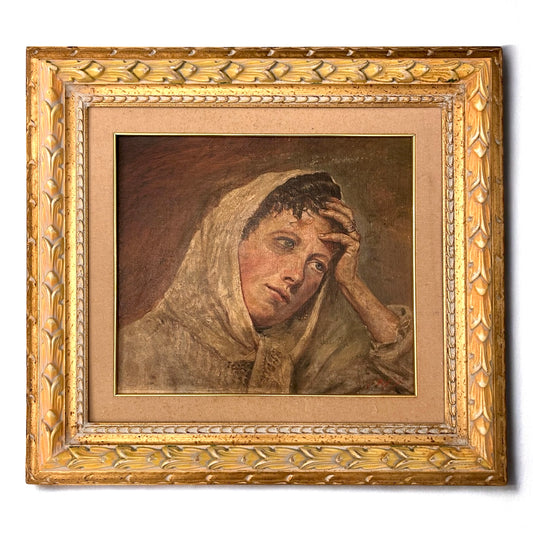 LA MALINCONIA di Ferdinando Ruggeri olio su tela