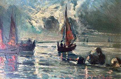 RIFLESSI AL TRAMONTO  di Luigi Riboldi 34x45cm