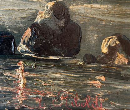 RIFLESSI AL TRAMONTO  di Luigi Riboldi 34x45cm