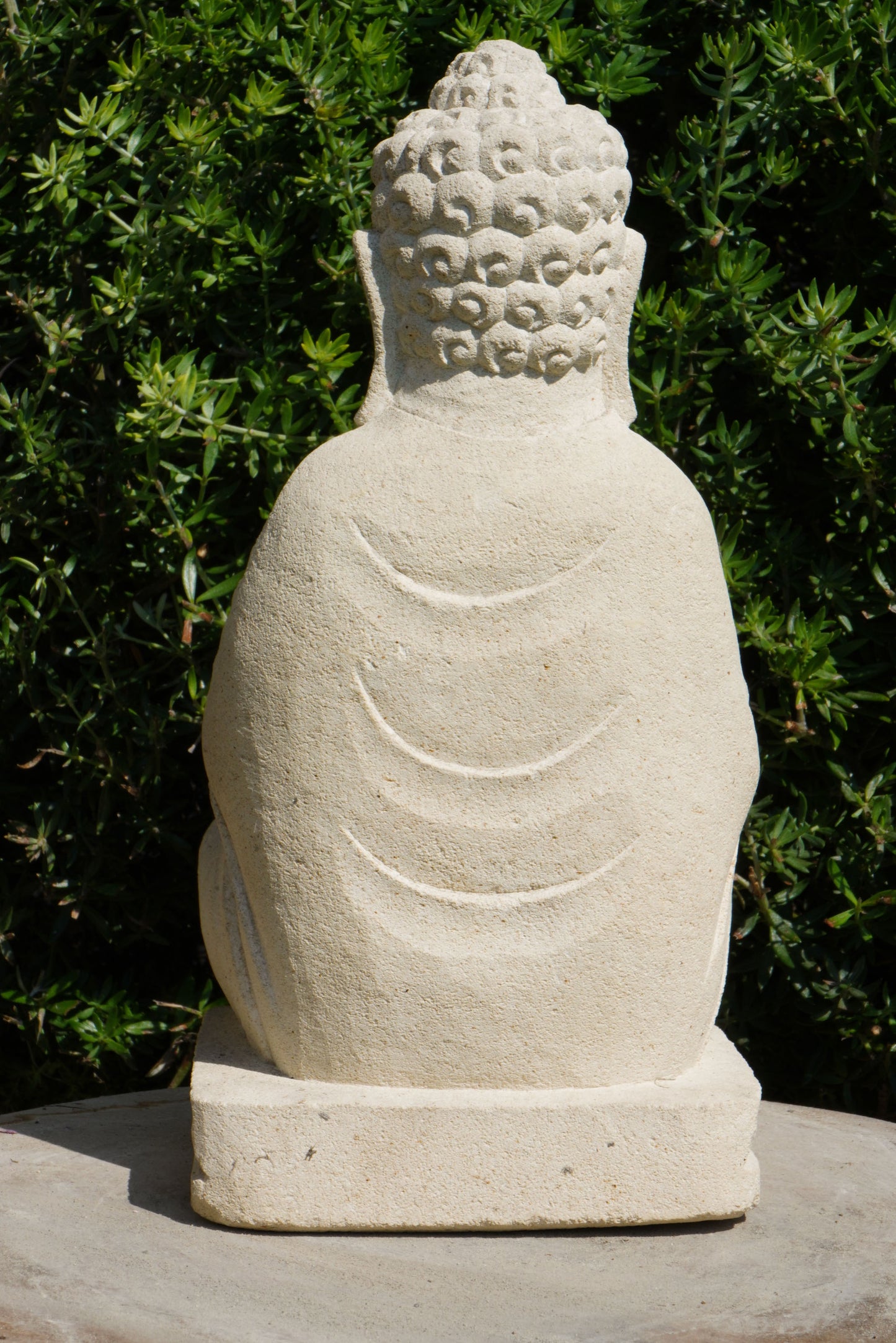 Statua Buddha Antico in Pietra Arenaria 20 cm – Scultura Balinese Originale Rif. C020