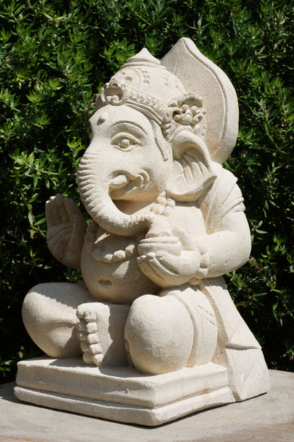 statuetta di GANESH in pietra induismo balinese H 30 cm rif. C021