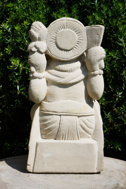 statua di GANESHA in pietra induismo balinese H 28 cm rif. C028
