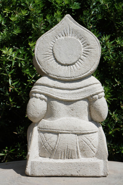 statua di GANESHA in pietra induismo balinese H 24 cm rif. C029
