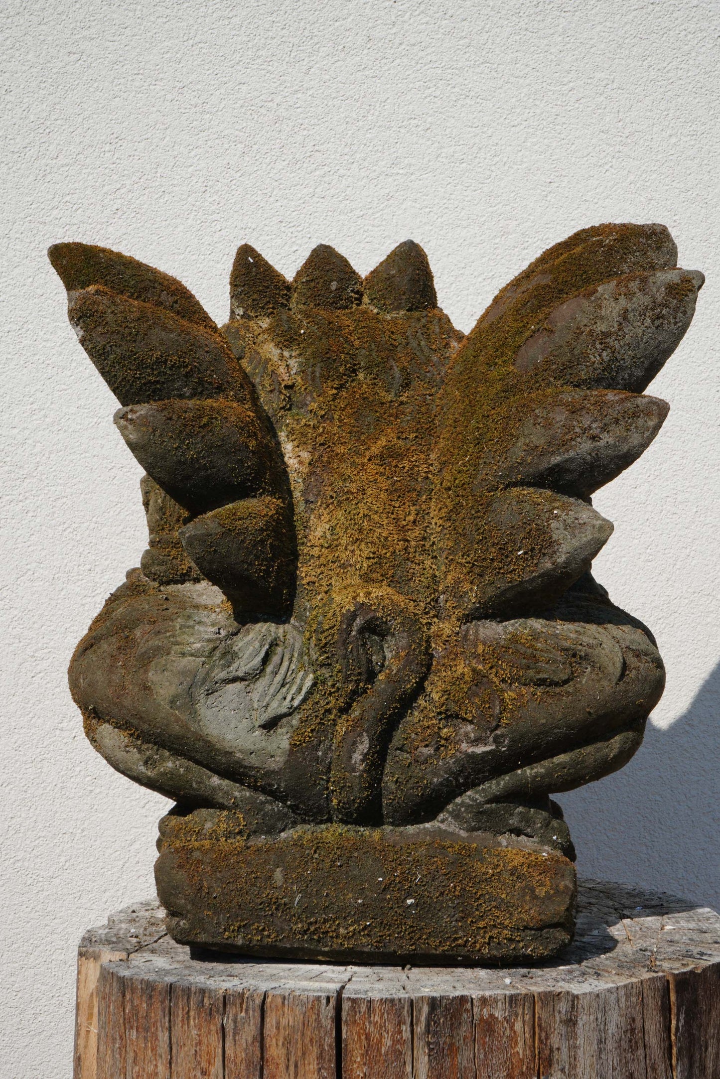 Singa – Scultura Protettiva Balinese in Pietra | Leone Mitologico con Ali H 42 rif. C039