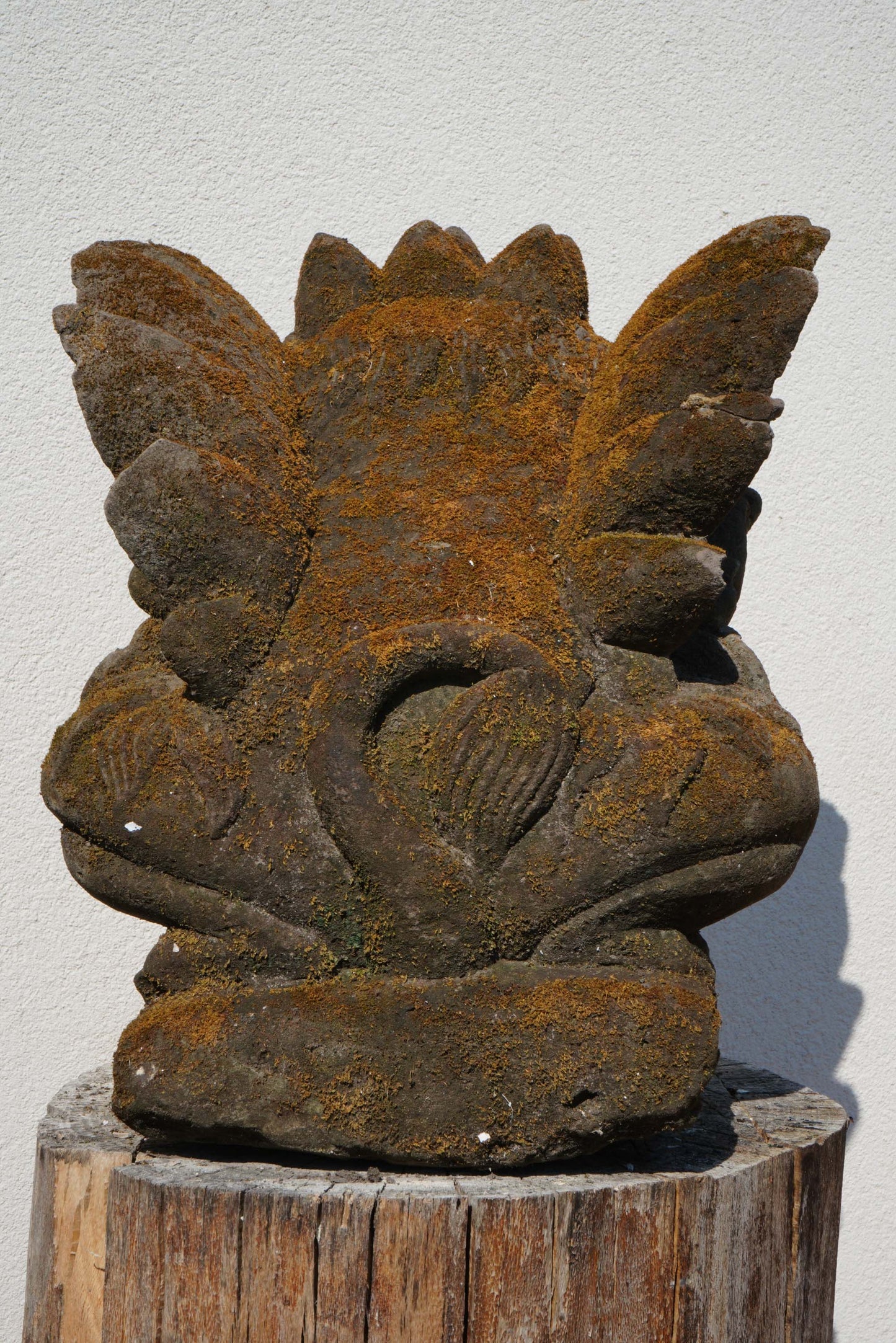 Singa – Scultura Protettiva Balinese in Pietra | Leone Mitologico con Ali H 42 rif. C040