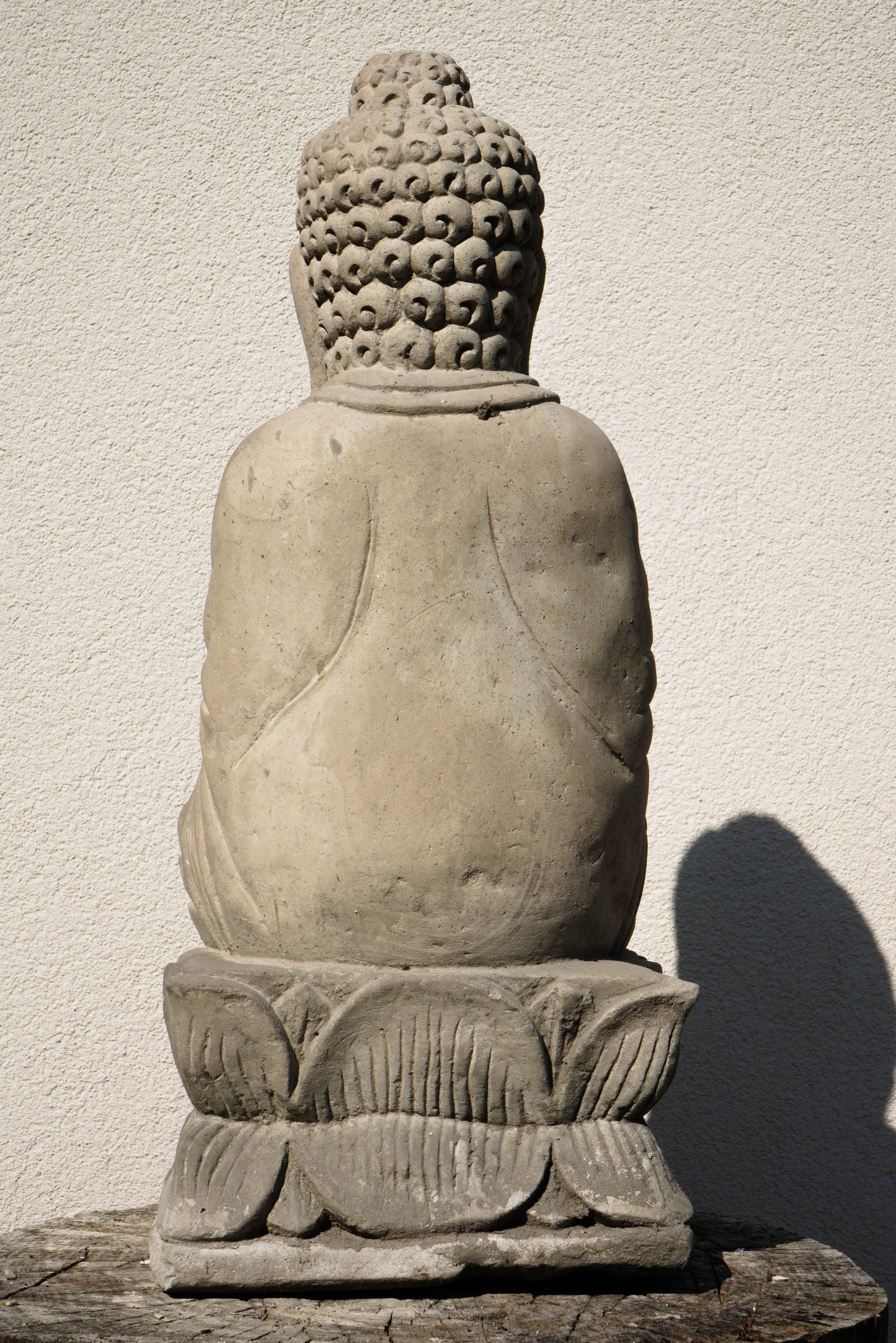 Statua Buddha Antico in Pietra Arenaria 52 cm – Scultura Balinese Originale Rif. C056