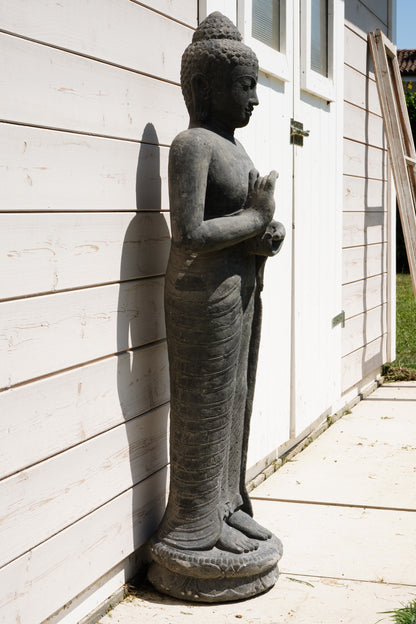 Statua Buddha Antico h 120 cm – Scultura Balinese Originale Rif. C065