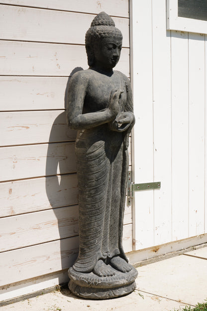 Statua Buddha Antico h 120 cm – Scultura Balinese Originale Rif. C065