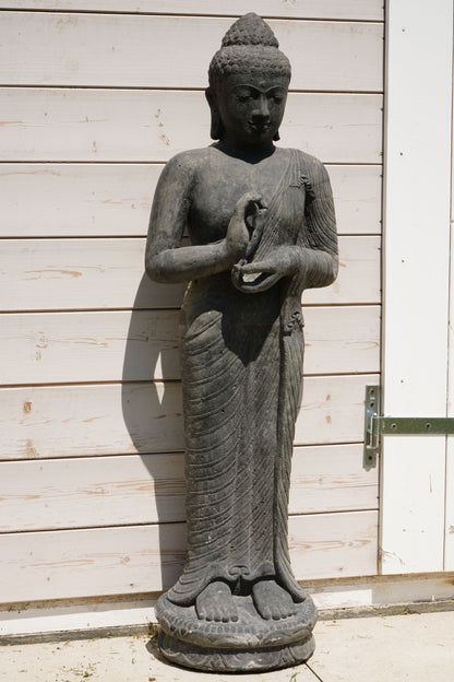 Statua Buddha Antico h 120 cm – Scultura Balinese Originale Rif. C065