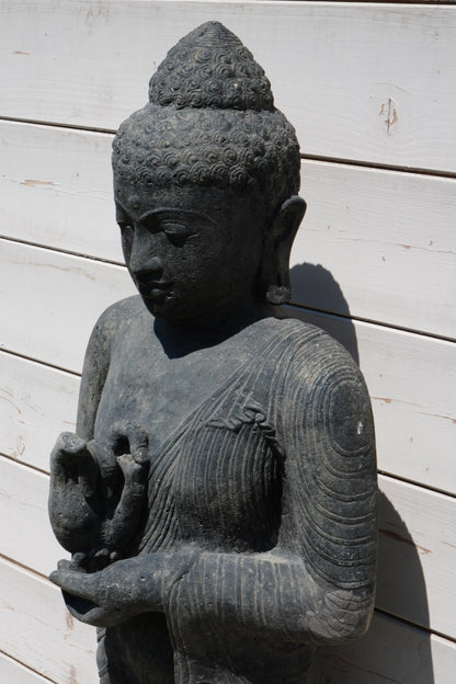 Statua Buddha Antico h 120 cm – Scultura Balinese Originale Rif. C065