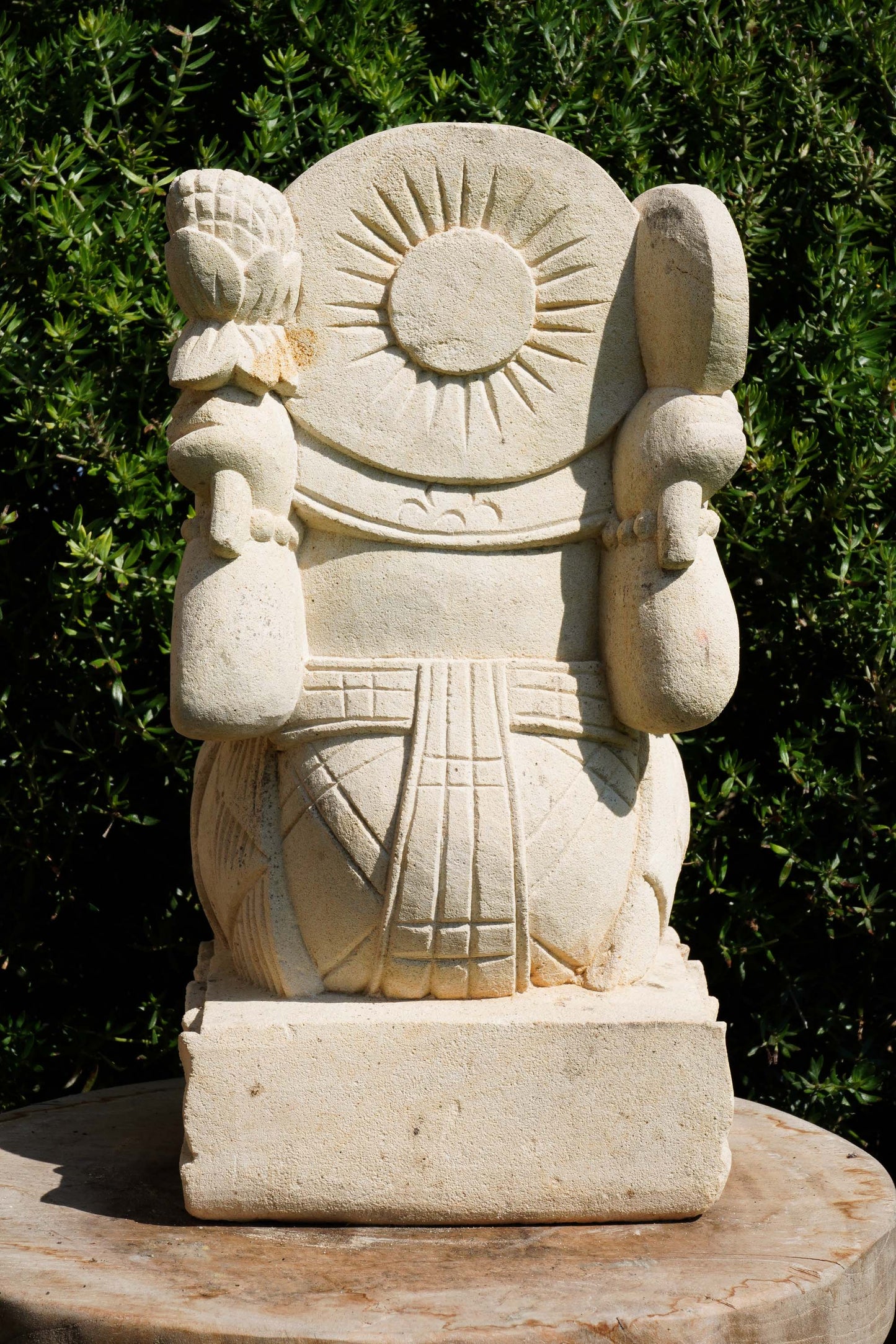 statuetta di GANESH in pietra induismo balinese H30cm rif. D008