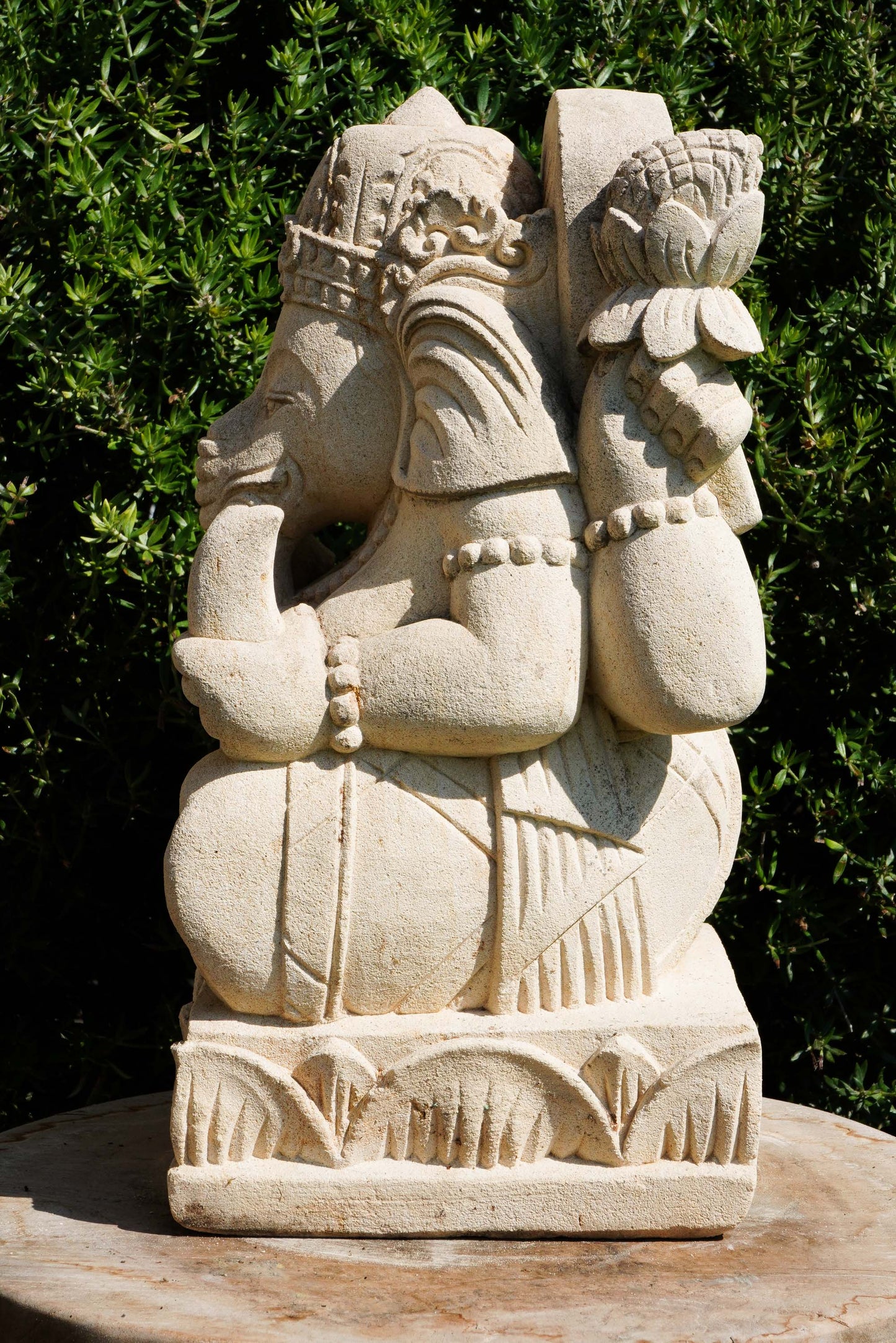 statuetta di GANESH in pietra induismo balinese H30cm rif. D008