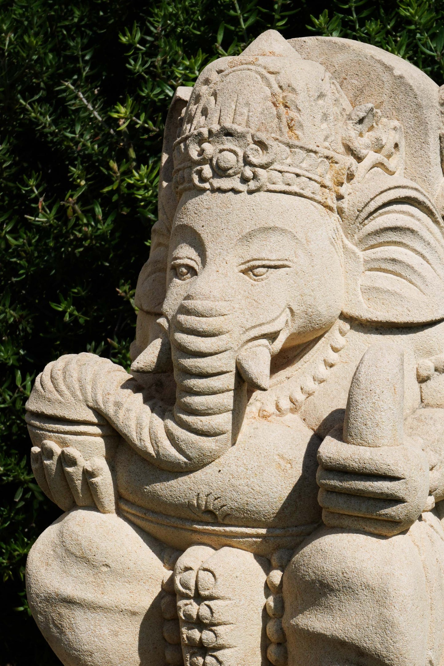 statuetta di GANESH in pietra induismo balinese H30cm rif. D008