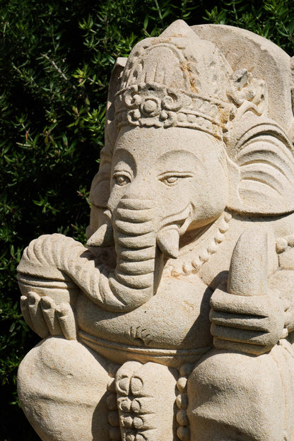 statuetta di GANESH in pietra induismo balinese H30cm rif. D008