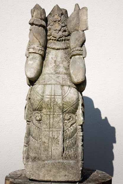 statua di GANESHA in pietra antico induismo balinese H 63 cm rif. C072