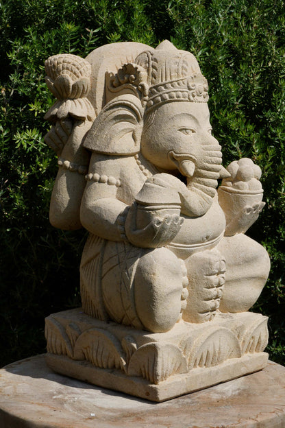 statuetta di GANESH in pietra induismo balinese H30cm rif. D010