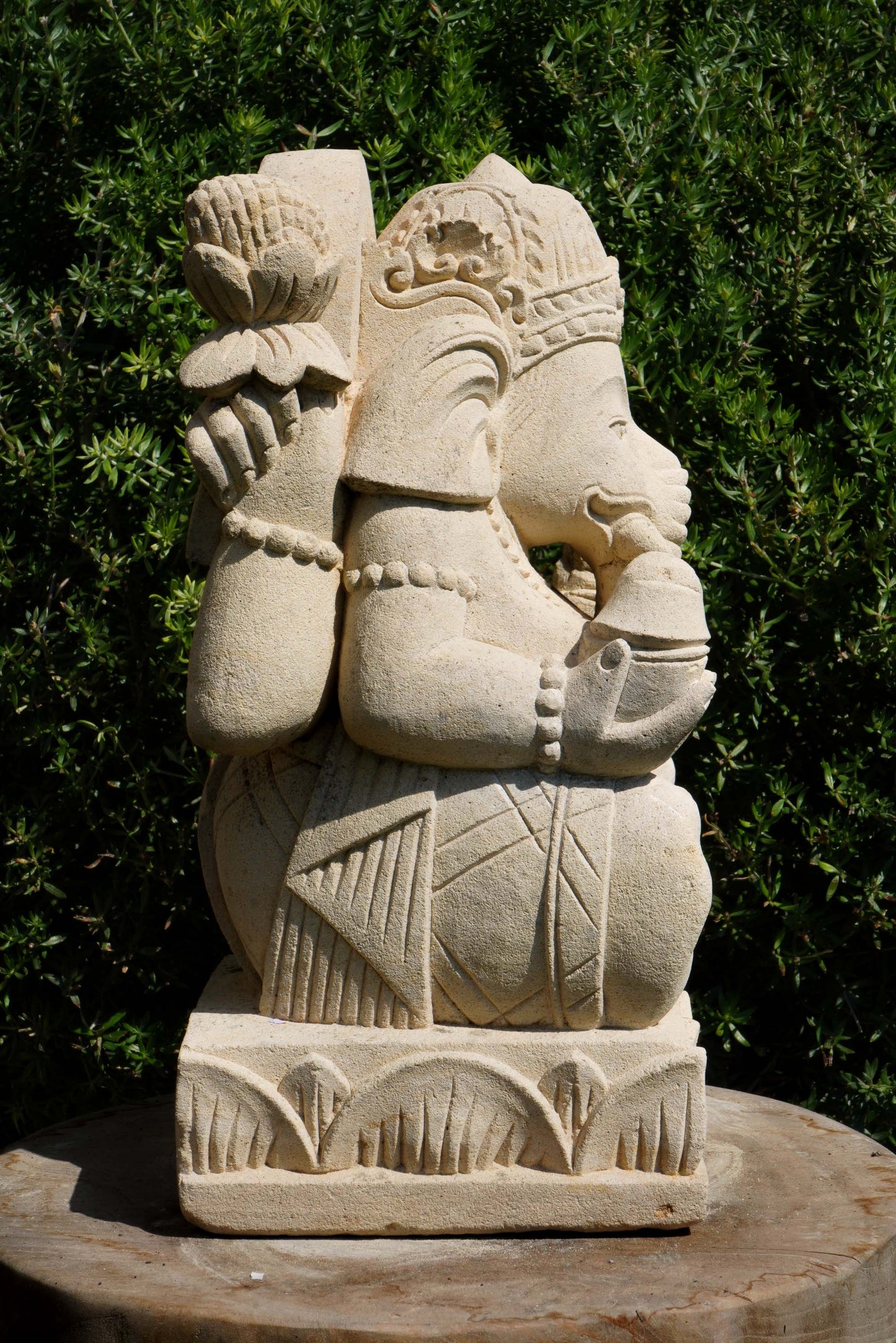 statuetta di GANESH in pietra induismo balinese H30cm rif. D010