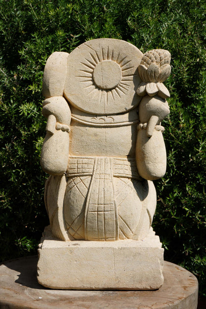 statuetta di GANESH in pietra induismo balinese H30cm rif. D010