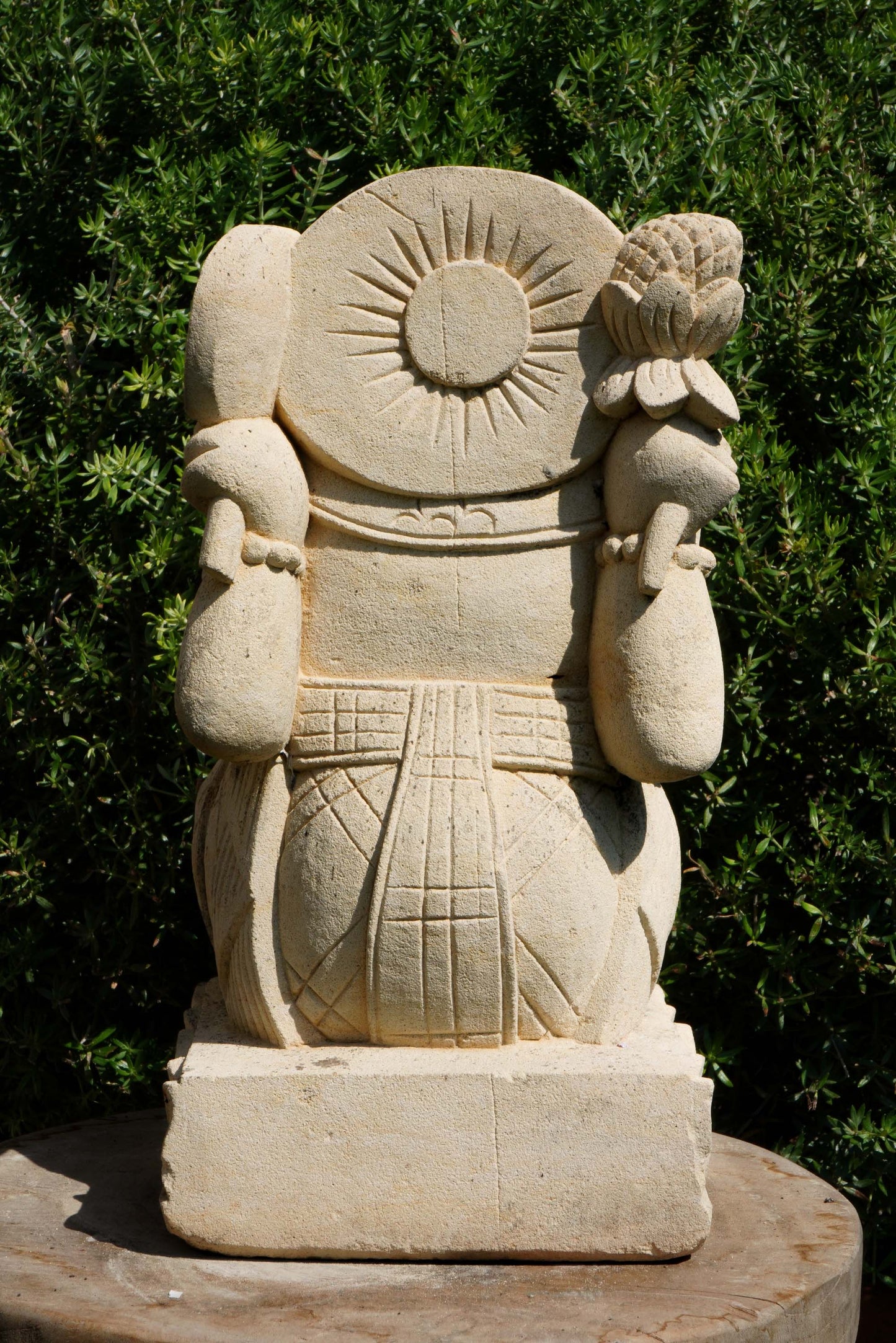 statuetta di GANESH in pietra induismo balinese H30cm rif. D001