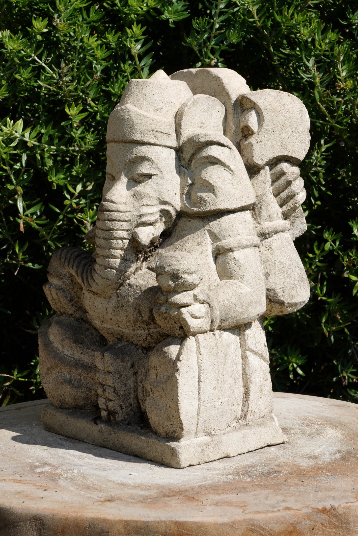 statuetta di GANESH in pietra induismo balinese H20cm rif. D015