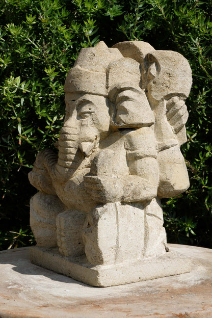 statuetta di GANESH in pietra induismo balinese H20cm rif. D016