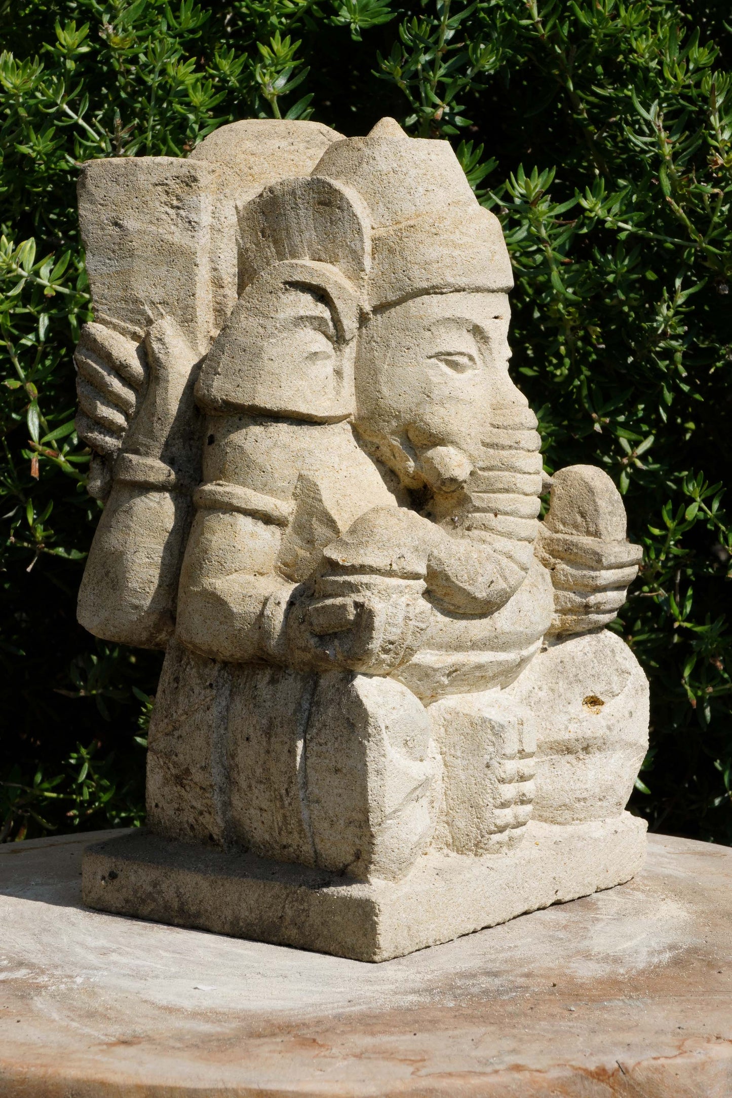 statuetta di GANESH in pietra induismo balinese H20cm rif. D016