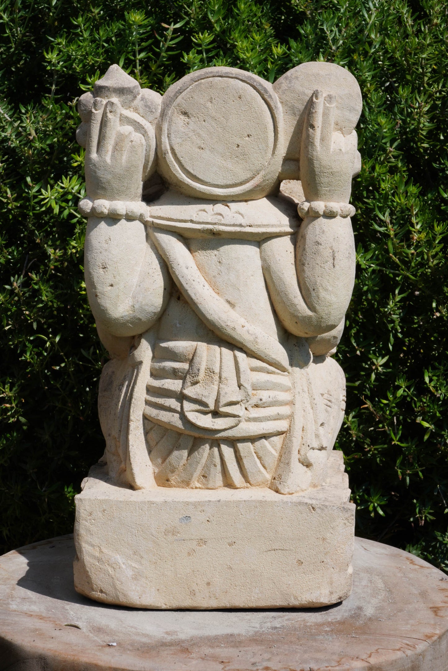 statuetta di GANESH in pietra induismo balinese H30cm rif. D007