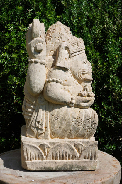 statuetta di GANESH in pietra induismo balinese H30cm rif. D007