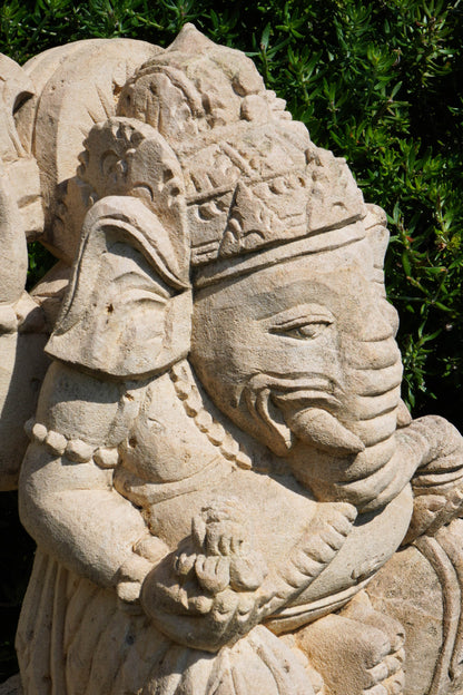 statuetta di GANESH in pietra induismo balinese H30cm rif. D007