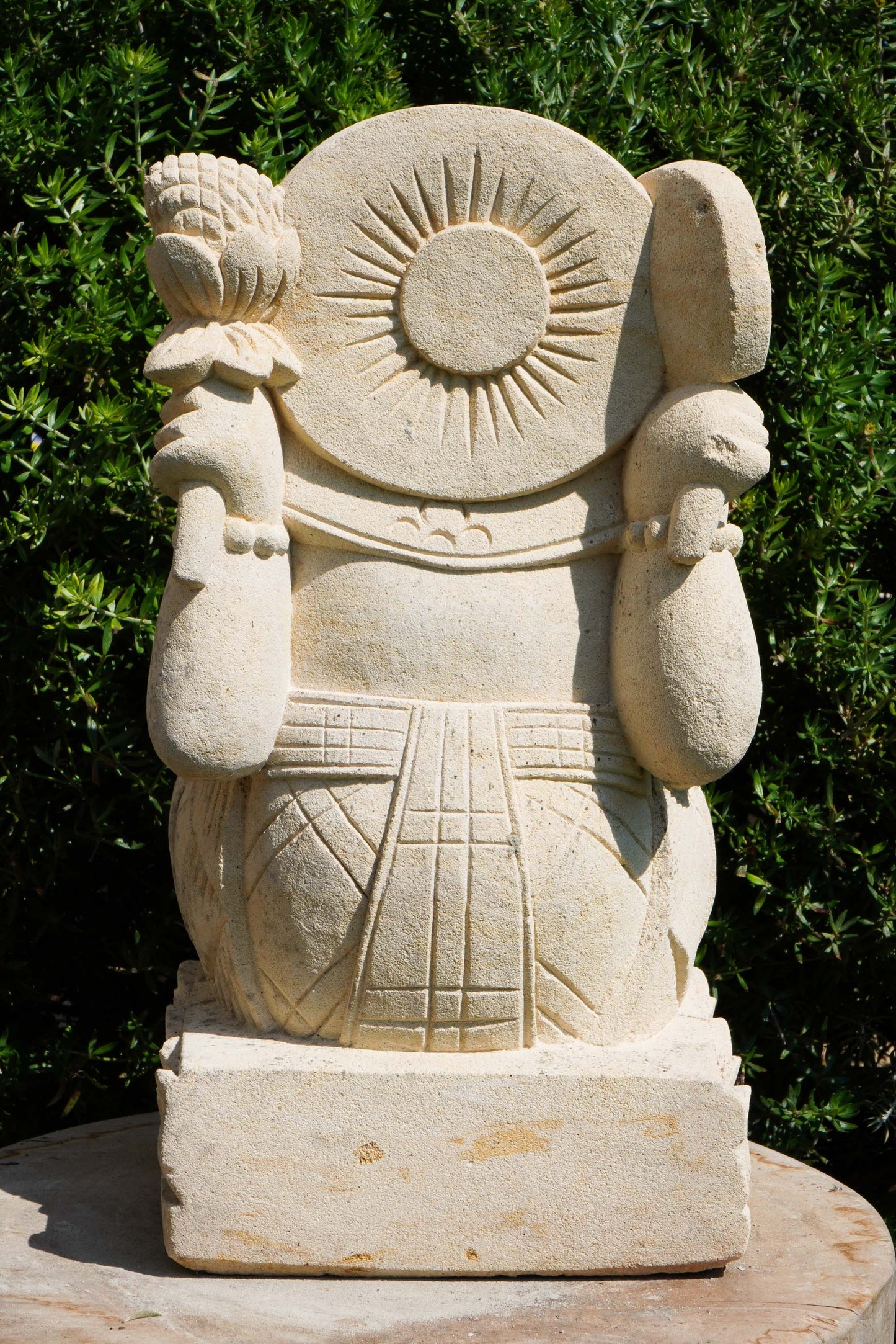 statuetta di GANESH in pietra induismo balinese H30cm rif. D005