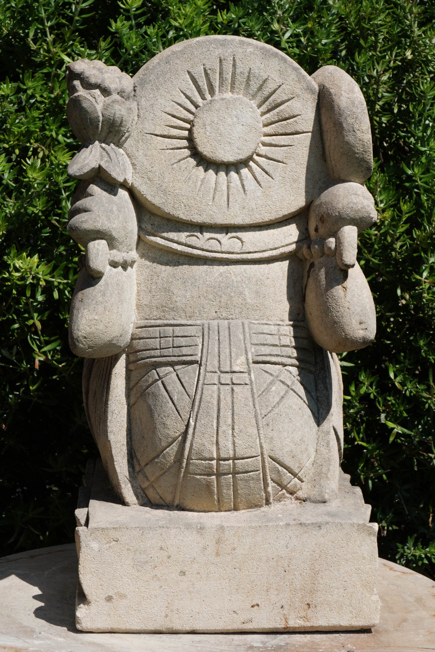 statuetta di GANESH in pietra induismo balinese H30cm rif. D009