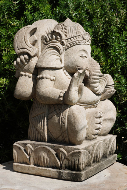 statuetta di GANESH in pietra induismo balinese H30cm rif. D009