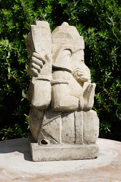 statuetta di GANESH in pietra induismo balinese H20cm rif. D022