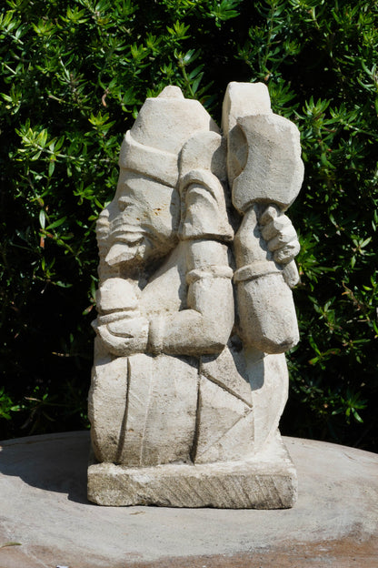 statuetta di GANESH in pietra induismo balinese H20cm rif. D023